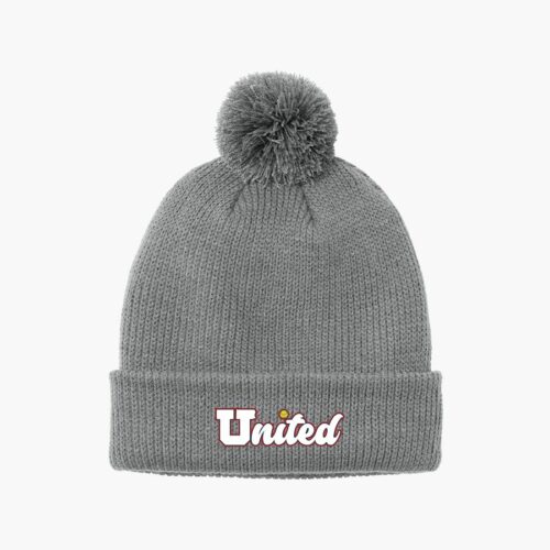 C978-gustygrey Port Authority Cozy Pom Beanie