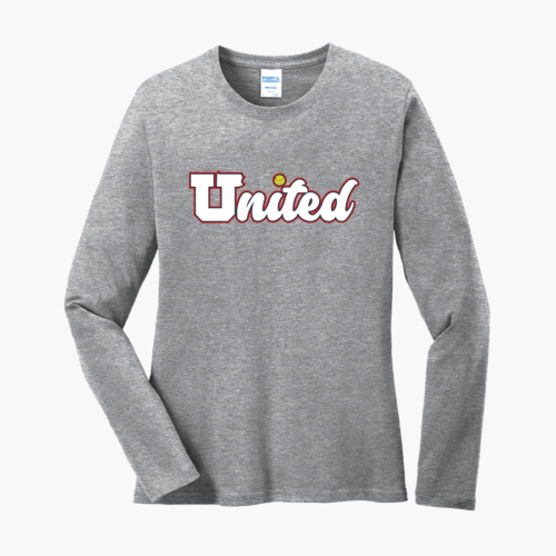 LPC54LS-athleticheather Port & Co Women's Long Sleeve Cotton Tee