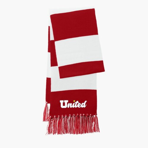 STA02-trueredwhite Sport-Tek Spectator Scarf