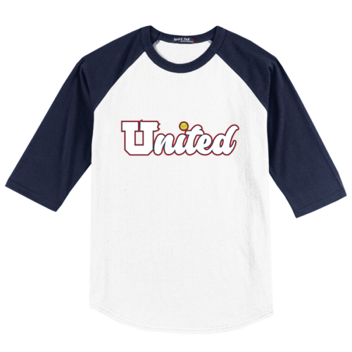 T200-WhiteNavy Sport-Tek Youth Colorblock Raglan Jersey